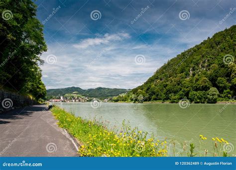 Danube Cycle Path / Trail / Route Stock Image - Image of outdoor ...