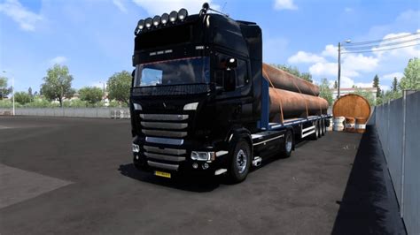 Scania V8 Open Pipe With Lepidas Team Exhaust System For Euro Truck