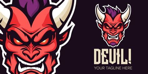 Premium Vector Fiery Demon Mascot A Modern Sport Logo For Team Spirit