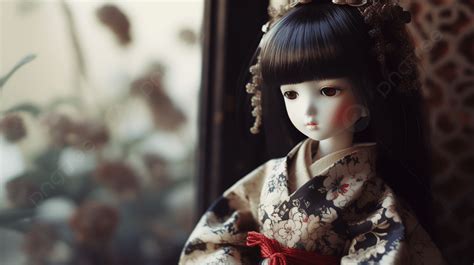 Boneka Dalam Kimono Berpose Di Dekat Jendela Boneka Balljointed Doll38