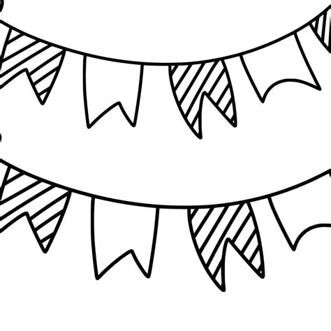 Varal De Bandeirinhas Para Colorir - Desenhos de festa junina para colorir e imprimir