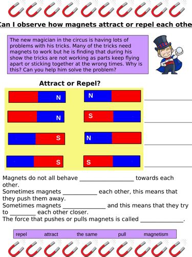 Magnets-Attract and repel. | Teaching Resources