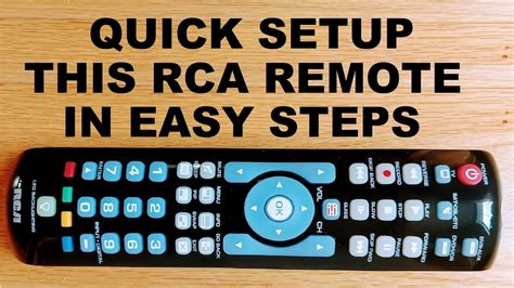 How To Program Rca Universal Remote Crcrn04be With Tv No Codes