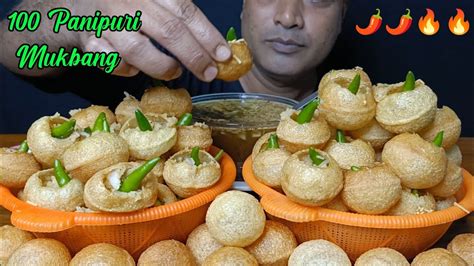 100 Panipuri Eating Challenge Spicy Panipuri Challenge Panipuri