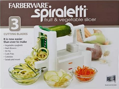 Rallador Rebanador De Frutas Y Verdura Farberware Spiraletti MercadoLibre