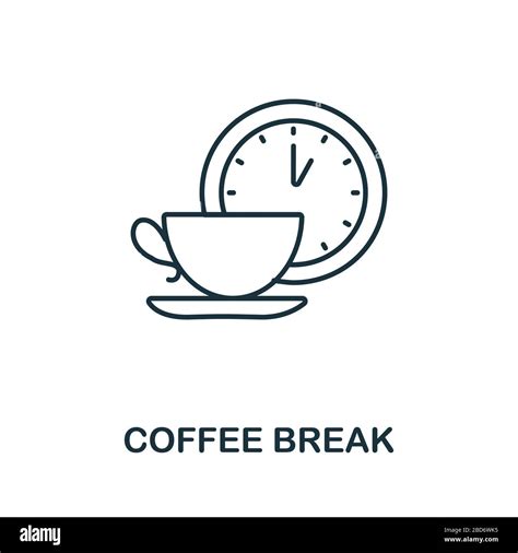 Coffee Break Icon Line Style Symbol From Productivity Icon Collection