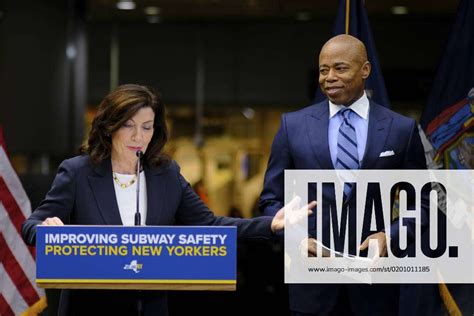 New York Ny January 27 Ny Governor Kathy Hochul And Mayor Eric