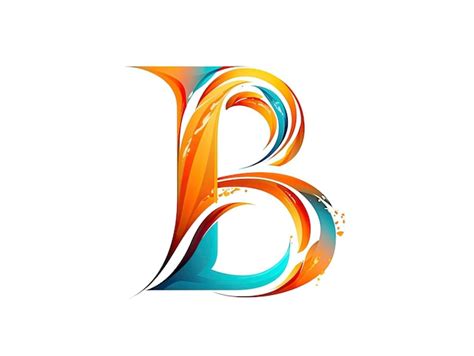 Premium Photo Letter B In Logo Style Badge Simple 2d Design