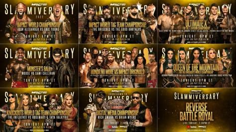 Impact Wrestling Slammiversary Live Results June 19 2022 Wrestling