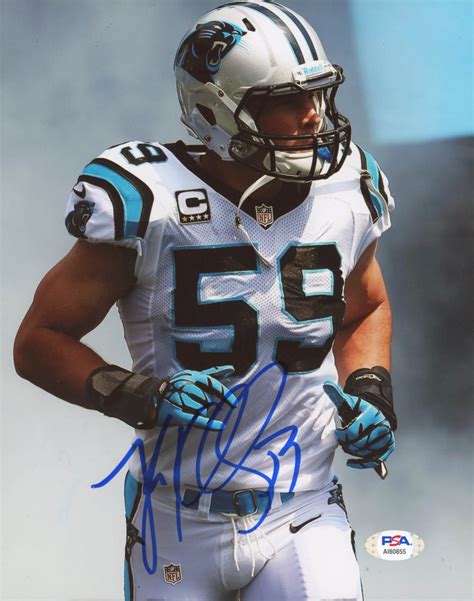 Luke Kuechly Signed Panthers 8x10 Photo Psa Coa Pristine Auction