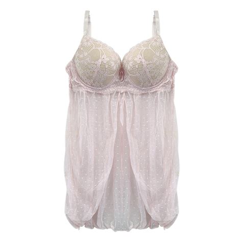 Babydoll de mesh color rosa Carnival mod. 3253 | Bodega Aurrera en línea