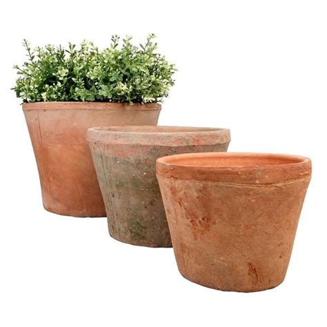 Esschert Design Terracotta Bloempotten Set Van 3 Terracotta Pots