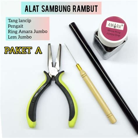 Alat Sambung Rambut Extension Lengkap Lazada Indonesia