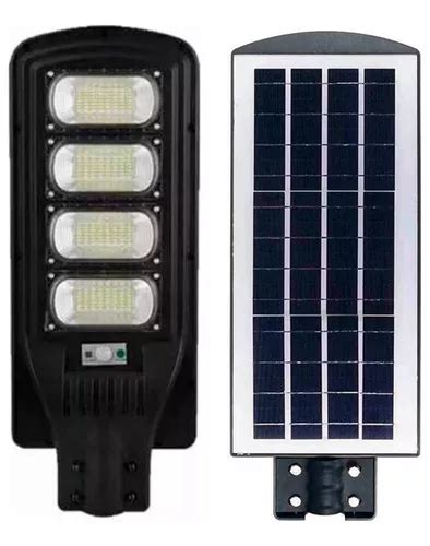 Foco Solar Led Exterior Lupa Luminaria Poste Y Sensor W Cuotas