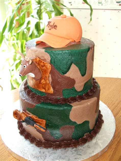 Buttercream Hunting Camo CakeCentral