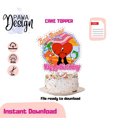 Un Verano Sin Ti Digital Cake Topper Un Verano Sin Ti Topper Cake Bad