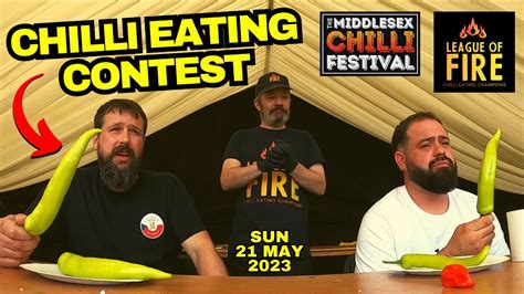 Chili Eating Contest 🌶 With Uk Chilli Queen Middlesex Chilli Festival