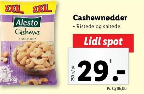 Cashewn Dder Tilbud Hos Lidl