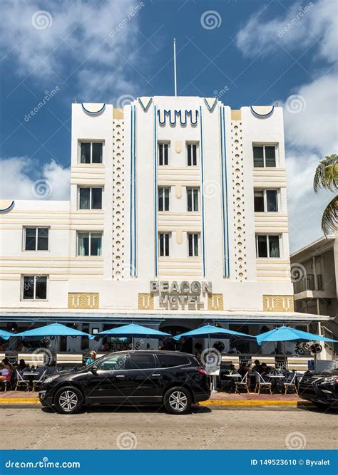 Art Deco Historic District In Miami Beach South Beach Florida United