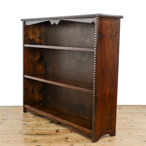 Vintage Stained Pine Bookcase M B Penderyn Antiques