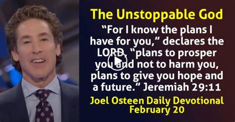 Joel Osteen Daily Devotionals 2024 Read Online - Sermons Online