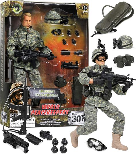 Click N Play Military 12 Inch Action Figures Set Clothes