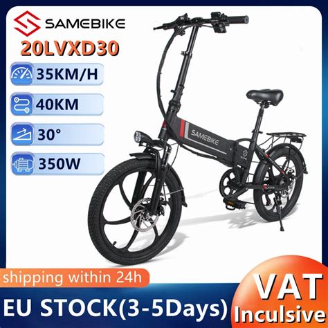 Eu Stock Samebike Lvxd Electric Bike V Ah Folding Moped