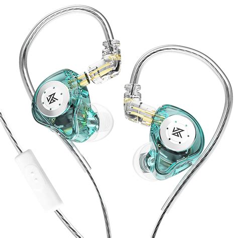 Kz Edx Pro Wired Earphone In Ear With Mic Cyan