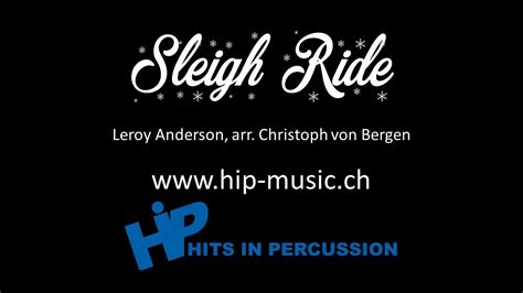 Sleigh Ride Leroy Anderson Percussion Ensemble Arr Christoph Von