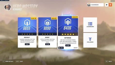 Overwatch 2 Hero Mastery Reinhardt Veteran 5 Star YouTube