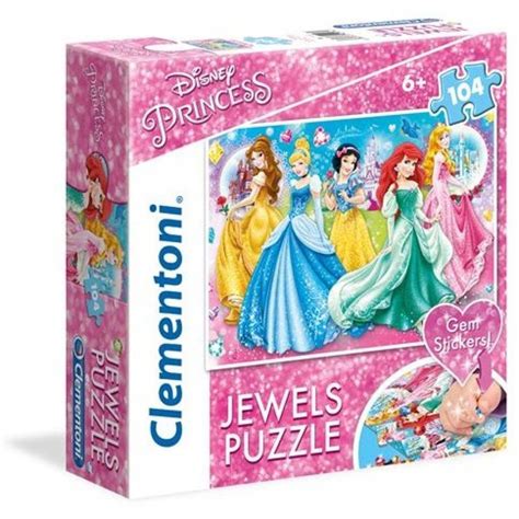 104db SuperColor Ékköves puzzle Disney Hercegnők