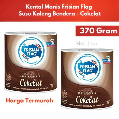 Jual Frisian Flag Kental Manis Cokelat Gram Susu Kaleng Bendera