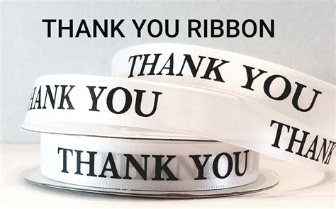 Thank You Ribbon, Thank You Printed Ribbon, Thank You Print Ribbon - Etsy