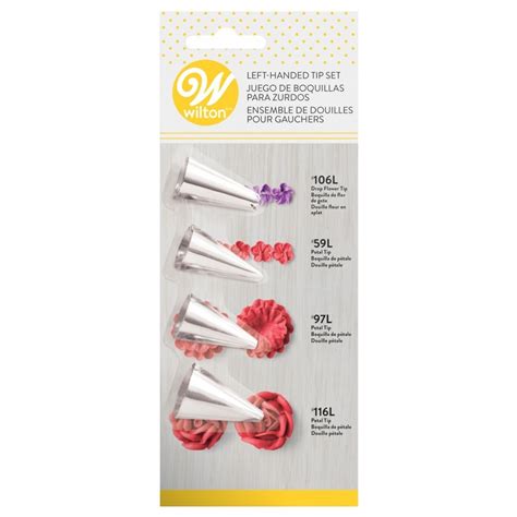 Wilton Left Handed Decorating Tip Set No106l No59l No97l And No