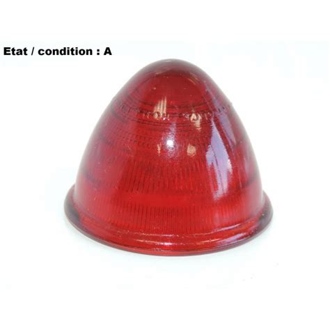 SCINTEX R5 1839 2 Cabochon feu ogival rouge RétrOptic Auto