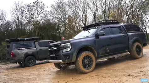 Next Gen Ford Ranger Vs Toyota Hilux Off Road Battle By Carwow