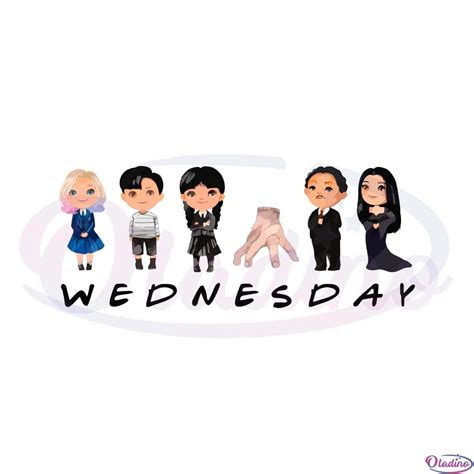 The Addams Family Wednesday Friends Png Sublimation Designs - Oladino