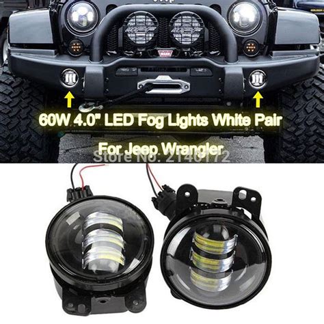 4inch 30w Projector Lens Led Fog Driving Lights For Jeep Wrangler Jk Cj Hummer Front Bumper