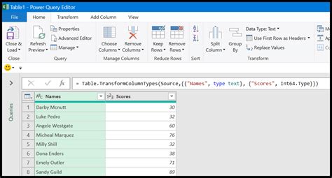 Excel POWER QUERY Tutorial Examples Get Transform