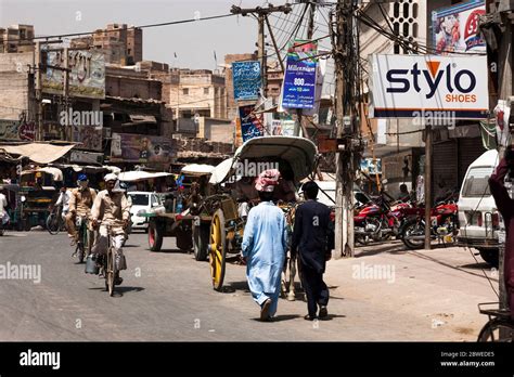 Down town and market street at city center of Multan, Multan, Punjab ...