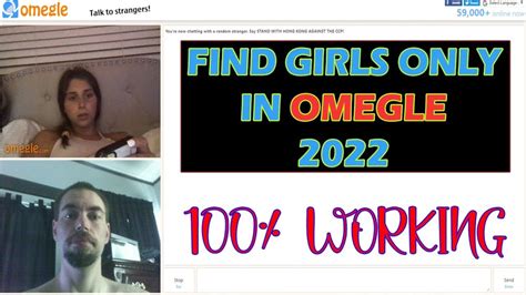 How To Get Only Girls In Omegle New Trick Best Way To Find Girls In Omegle 2023 Youtube