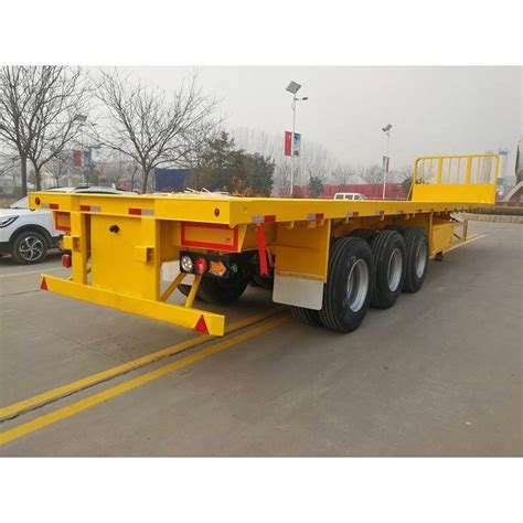 Quality 40FT Truck and Trailer Dimensions Flatbed Trailers - China Semi Trailer and Trailer