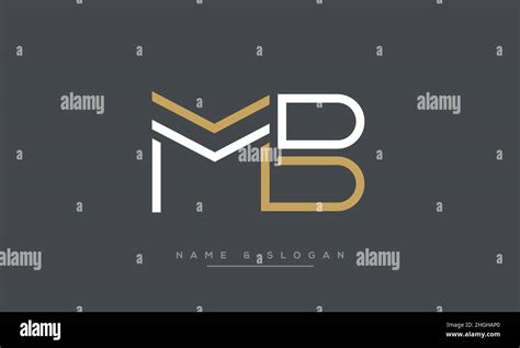 Modern Abstract Letter Mb Bm Logo Design Minimal Ma B Bm Initial