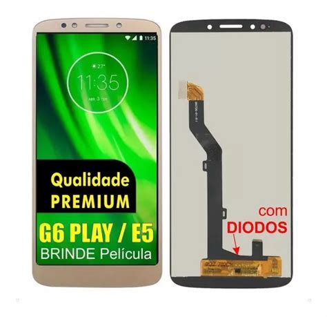 Tela Frontal Touch Display Para Moto G6 Play Xt1922 Xt1944 Frete grátis