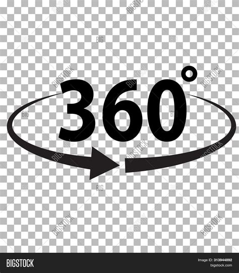 360 Degrees Icon On Image And Photo Free Trial Bigstock