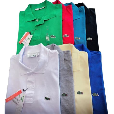 Kit Camiseta Lacoste Camisas Camisetas Gola Polo Masculina Atacado