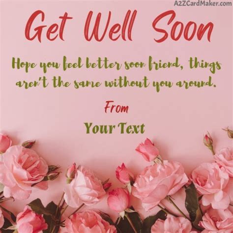 Design Your Get Well Soon Greeting Card Express Your Support