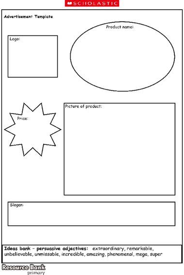 Advertisement Worksheet For Grade 4