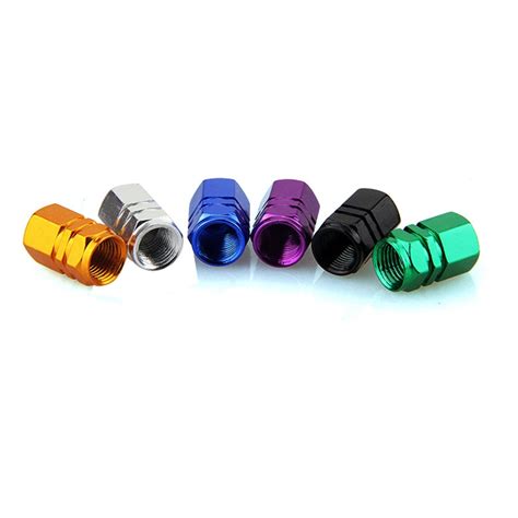 Accessoire pneu Bouchons de Valve d air colorés pour pneus de voiture