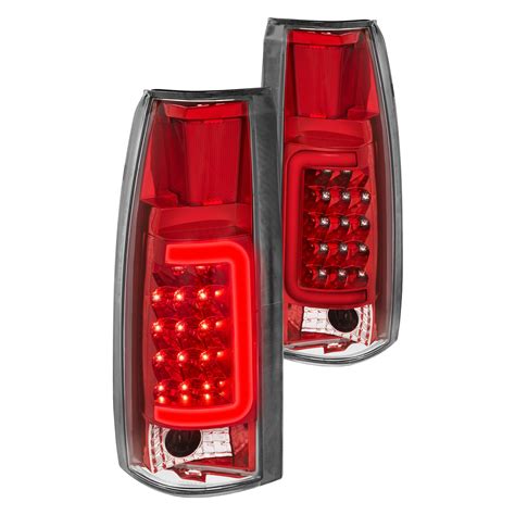 Lumen Chevy CK Pickup 1993 Chrome Red Fiber Optic LED Tail Lights